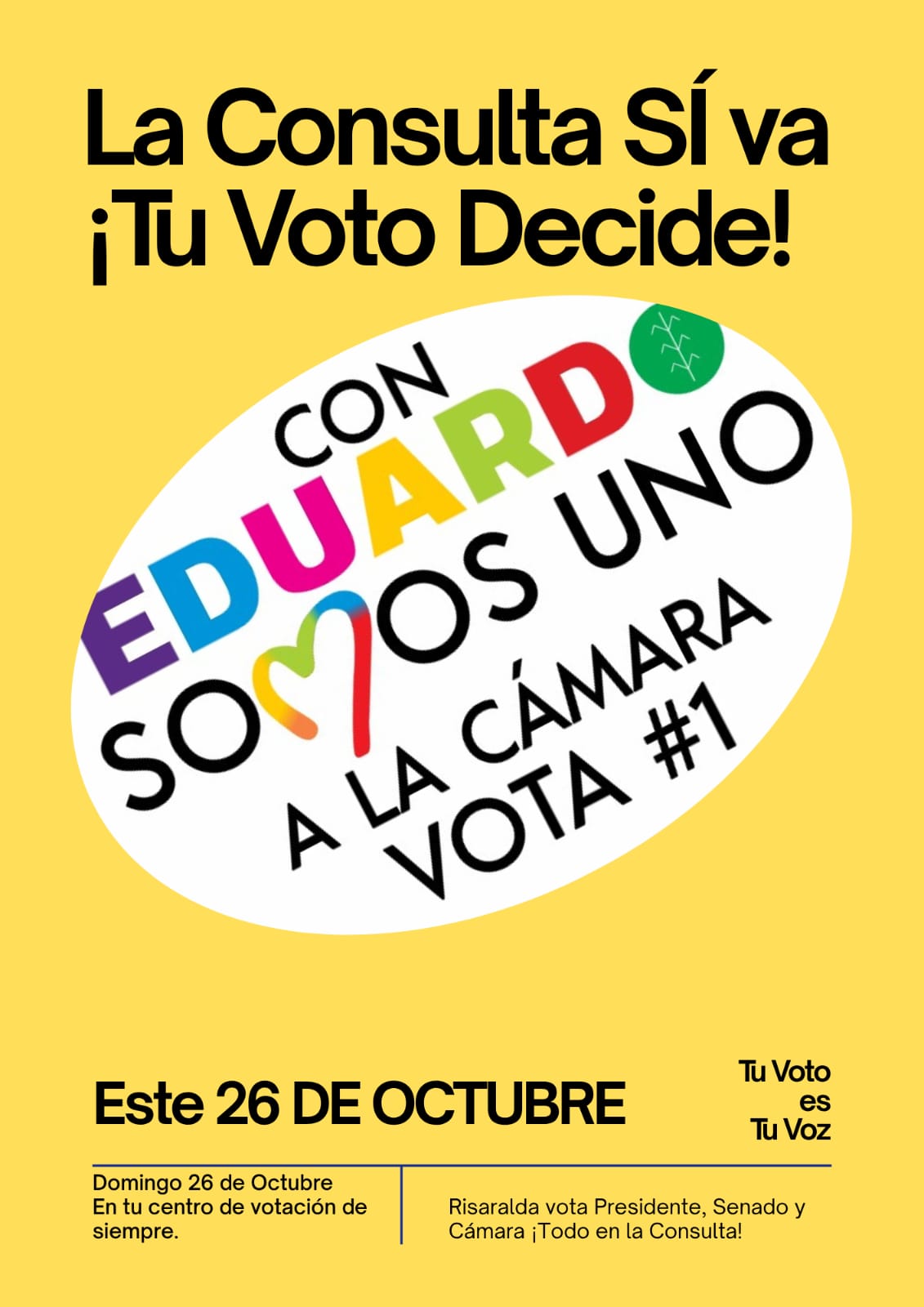 Eduardo Patiño Horta en evento de la consulta.