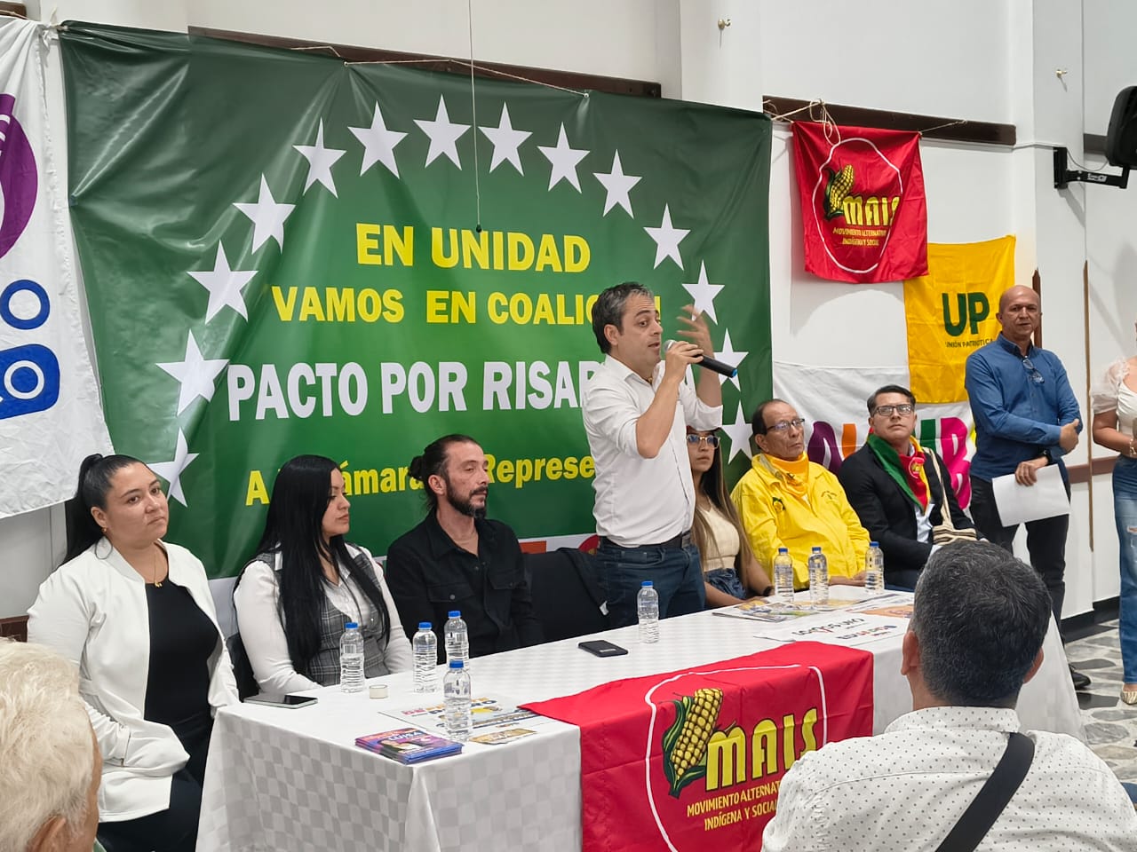 Eduardo Patiño durante el evento de lanzamiento de su campaña a la Cámara.